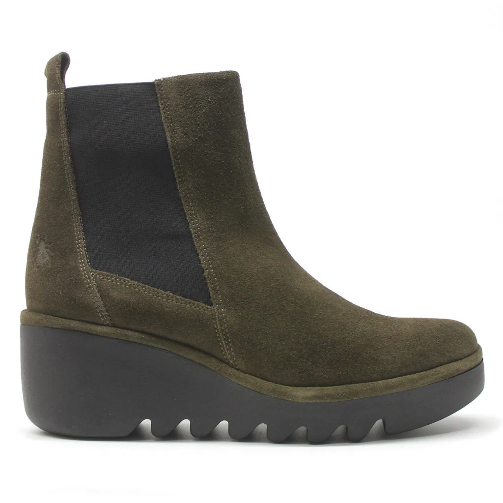 Fly London BAGU233FLY Suede Women's Chelsea Wedge Boots