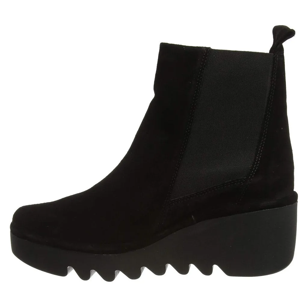 Fly London BAGU233FLY Suede Women's Chelsea Wedge Boots