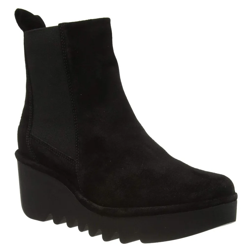 Fly London BAGU233FLY Suede Women's Chelsea Wedge Boots