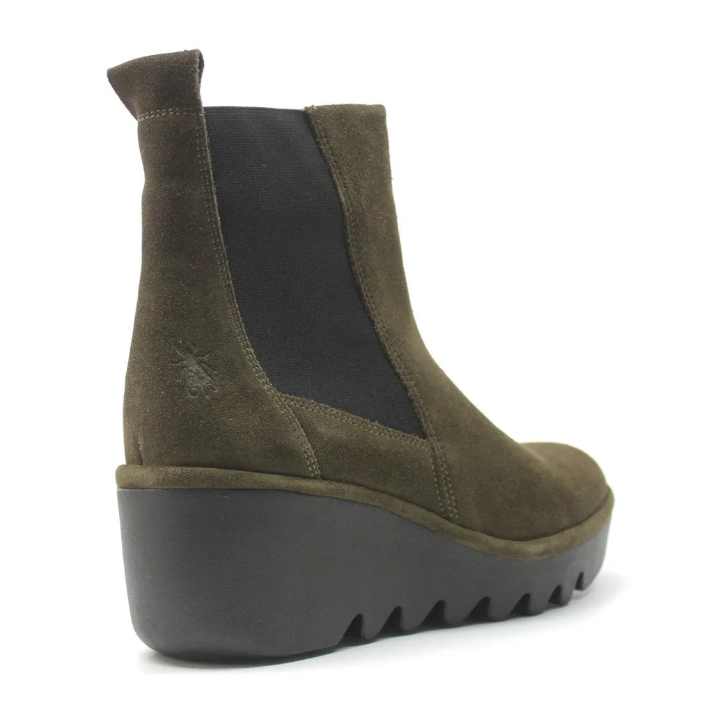 Fly London BAGU233FLY Suede Women's Chelsea Wedge Boots