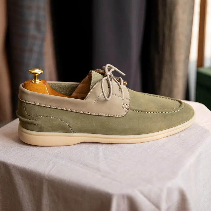 Mens Vintage Suede Sailing Shoes