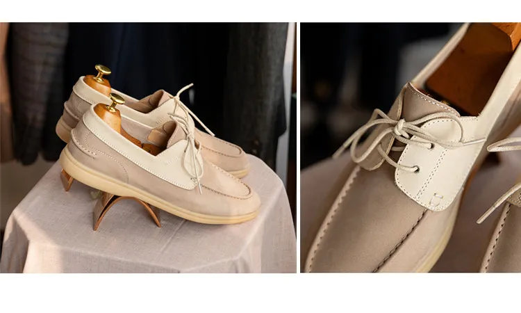 Mens Vintage Suede Sailing Shoes
