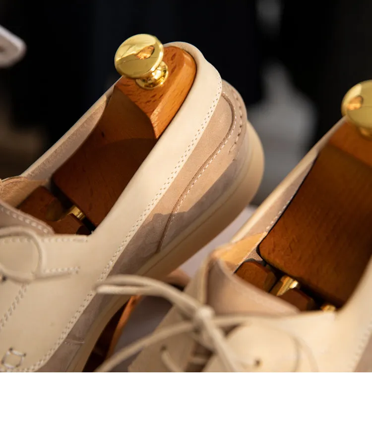 Mens Vintage Suede Sailing Shoes